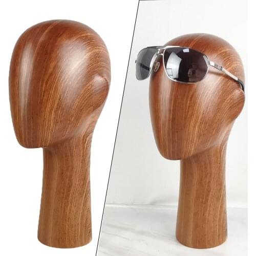 Travel Fiberglass Mannequin Head Model Sunglasses Eyeglass Stand Hats Cap Display Holder