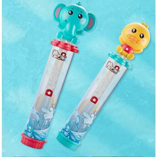 Childrens cartoon water gun toy spray water to play on the beach pull-out water cannon large-capacity squirting small water fig