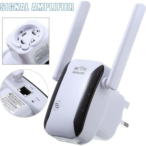 For Office Home School 1pc Wireless Internet Repeater Amplifier 300Mbps Wi-Fi Signal Amplifier With RJ-45 Networking Cable