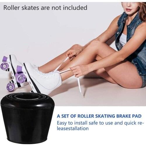 Double Row Roller Skates Stop Pu Jelly Brake Set Roller Skates Front Brake High Elastic Stable Brake Brake Head