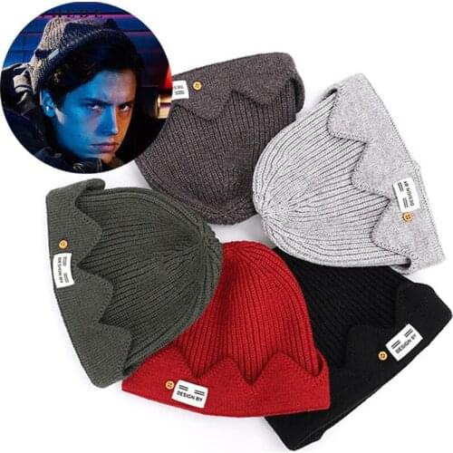 Riverdale Hat Cosplay Beanie Accessory College Style Crown Winter Knitting Cap Wool Cap Headdress Dress Up Adult Men Ms