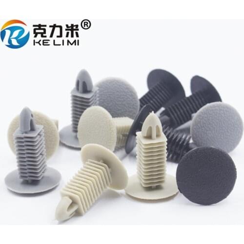 KE LI MI Car Trunk Trim Panel Fastener Clip Push in Shield Retainer 8mm Plastic Rivet Auto Parts