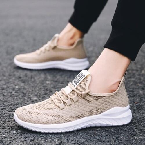 Fashion Air Mesh Men Soft Casual Shoes Non-slip Breathable Outdoor Sport Hot Sale Sneakers Bounce Walking Travel Shoes Footwear