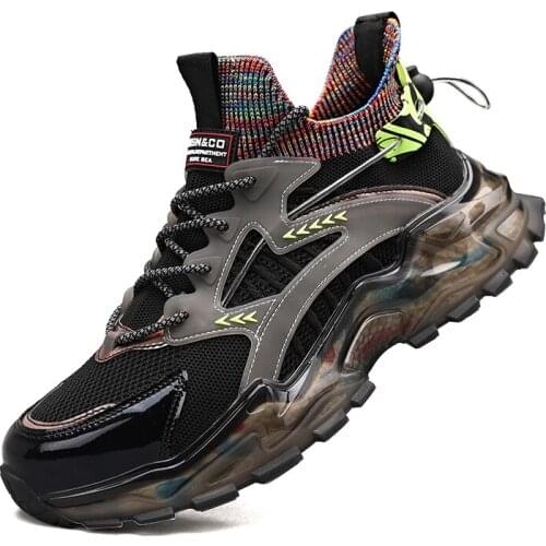 Black White Mens Sneakers Reflective Casual Shoes for Men Breathable Sports Man Tennis Comfortable Male Flats Tainers Jogging