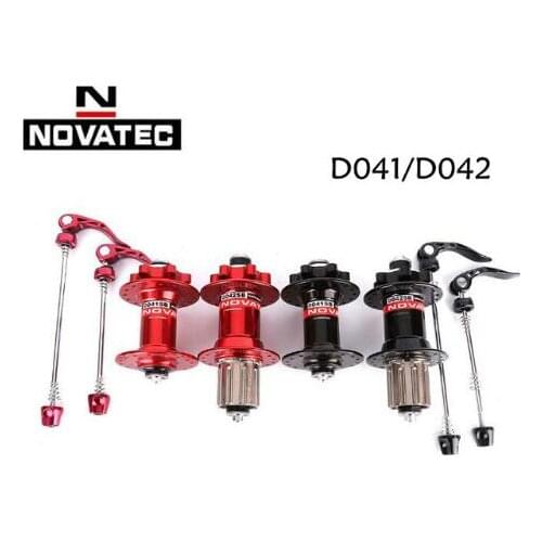 Original Novatec D041SB D042SB disc card brake MTB mountain bike hub bearing bicycle hubs 28 32 36 Holes 28h 32h 36h red black
