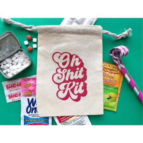 Personalized Bachelorette Party Decorations Hangovers Kits Bags 10pcs Cotton Wedding Favors and Gifts Box Event Party Supplies