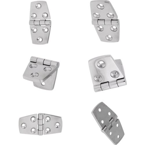 6 Packs Stainless Steel Casting Hinge Door Hinge For Boat/Yacht/RV 76x38MM