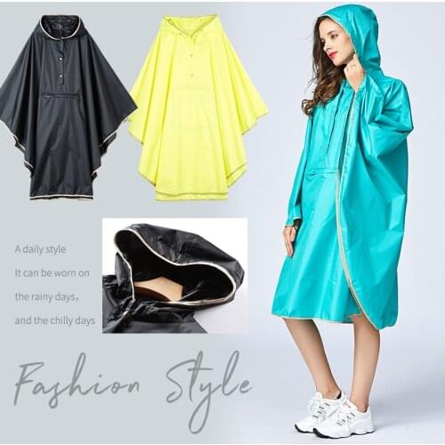 Fashion Adult Men And Women Cloak Raincoat Hiking Backpack Windbreaker Cloak Poncho Lightweight Portable Rain Jacket