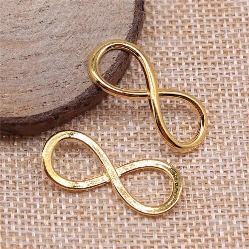 15pcs 30x12mm Infinity Pendant Charms DIY Jewelry Making Jewelry Finding Infinity Connector For Bracelet Making
