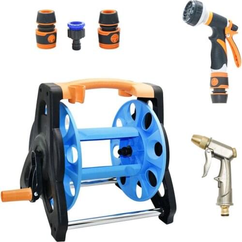 Garden Water Pipe Truck irrigation Hose Rack With Water Gun Garden Portable Pipe Storage Car Washer Hose Rack