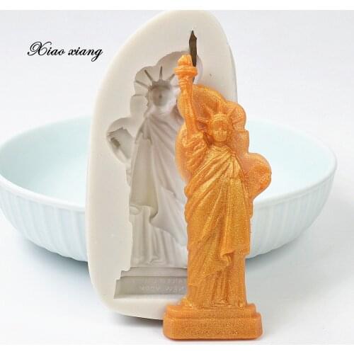 Statue of Liberty Silicone Fondant Molds For Baking Handmade Soap Mold Chocolate Molds For Wedding Cake Decorating Tools M1310