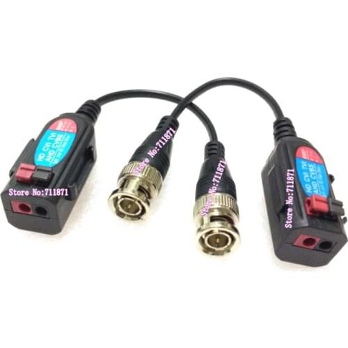 Male to Male BNC extension cord with UTP cable 2Pin extend BNC Adapter connector HD CVI TVI CVBS AHD SPlit joint HD Video Balun