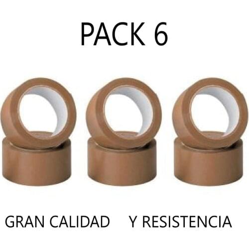 MARRON packing tape rolls 48x40 MM SET 3/6 seal for and boxes, transparent adhesive seal
