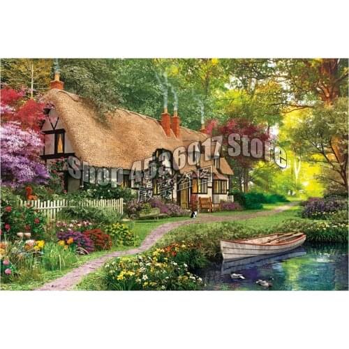 Cozy Cottage DIY 5D Diamond Embroidery Resin Home Decor Gardening & Flowers Houses full Diamond Painting Cross Stitch Kits