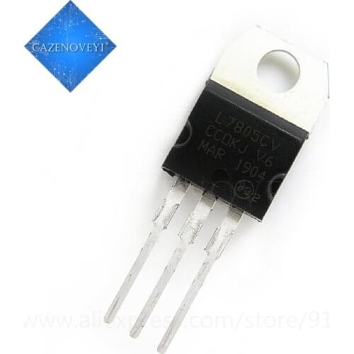 10pcs/lot L7805CV L7805 7805 LM7805 KA7805 Voltage Regulator 5V TO-220 In Stock