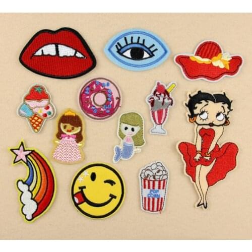 10pcs Non-Woven Fabric Cartoon Felt Fabric Patch DIY Cloth Appliques/Craft Wedding Patches