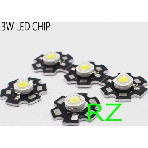 100pcs/lot High Power 1W 3W Cool / Warm White 3500K 6500K 15000K LED Diodes Light With 20mm Star Base