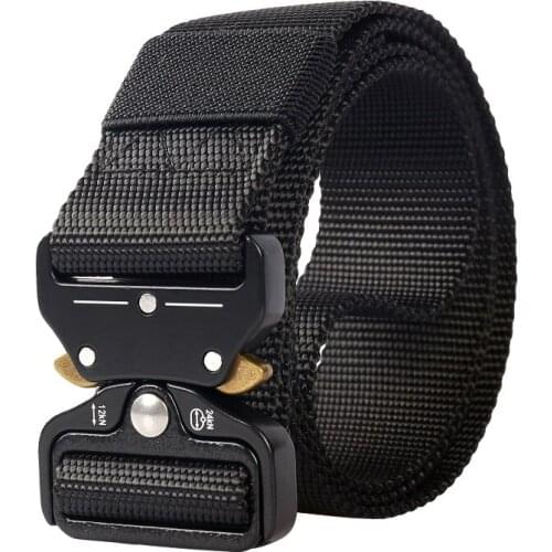 2020 Tactical Belt Men Adjustable Heavy Duty Military Tactical Waist Belts With Metal Buckle Nylon Belt Hunting Accessories New