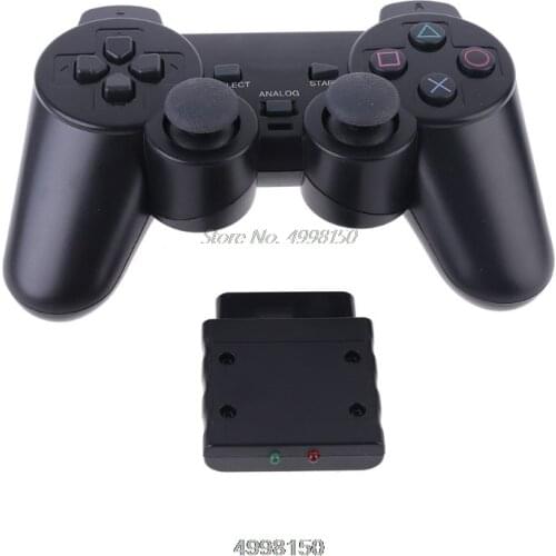 Wireless Gamepad Vibrator 2.4G Game Controller Joystick with Receiver for PS2 Dropship