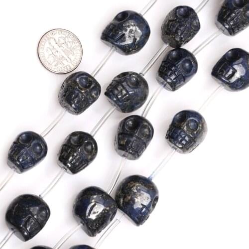 Gem-inside 14x18mm Natural Skeleton Shape Lapis Lazuli Beads For Jewelry Making Beads 15inch DIY Beads Jewellery