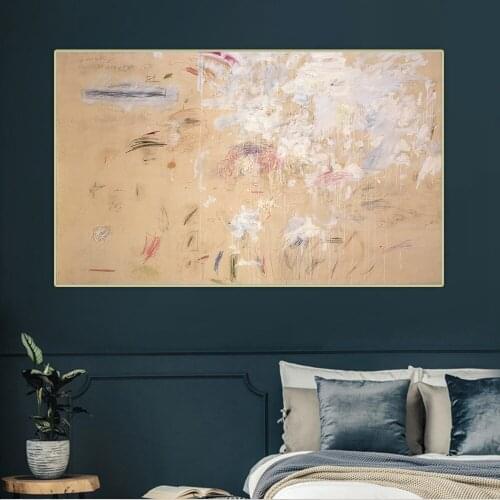 Cy Twombly《School of Fontainebleau》Canvas Abstract Art Oil Painting Artwork Aesthetic Picture Wall Hanging Decor Home Decoration