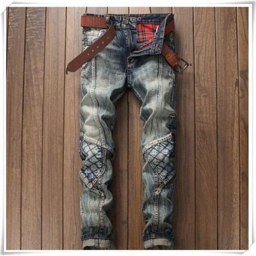 Denim 2020 New Casual Ripped HIP HOP Jeans Men With Holes Super Skinny Famous Jean Scratched Biker Trouers Dropshipping