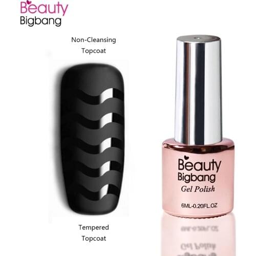 BEAUTYBIGBANG 6ml Long Lasting Shining Soak Off Gel Nail Polish No Wiping Top Coat No Sticky Layer Non-cleansing Topcoat