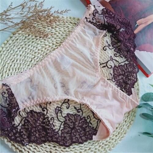 Lace panties ladies transparent panties seamless panties waist sexy G-stringCX18