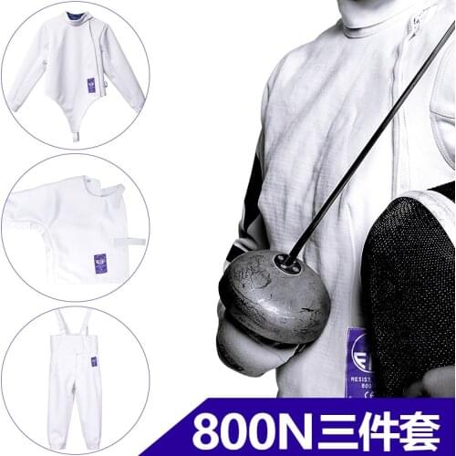Fencing jacket, fencing pants, fencing underplastron, FIE 800NW, 3-piece fencing suit
