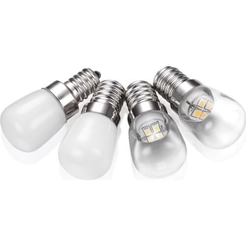 E12 E14 refrigerator lamp 220VSMD2835 milky white transparent glass cover high CRI 3W beam 360 degree screw energy-saving lamp