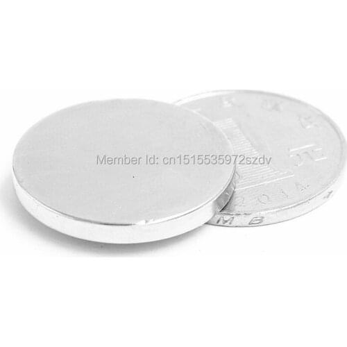 500pcs Strong Round Dia 25mm x 2mm N35 Rare Earth Neodymium Magnet Art Craft Fridge 25x2mm