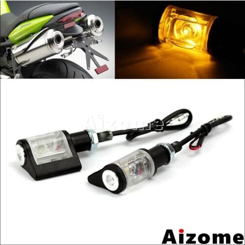 Motorcycle 8mm Bolt LED Turn Signals For BMW Yamaha Honda Suzuki Kawasaki Triumph Tail Tidy Blinkers Amber Light Indicators