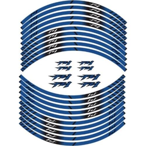 Motorcycle Stickers inner wheel reflective decoration rim stripes decals For YAMAHA FZ1 fz 1 a kit of 10 stripes sticker