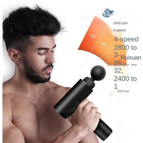 Muscle-fascial gun muscle-massage gun fitness quiet electric vibration health care relaxing gun body massager