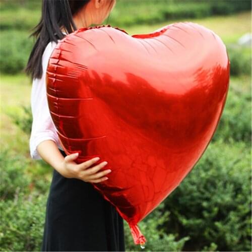 55cm Heart love Balloons Inflatable Foil Balloon Wedding Valentine Day Decorations Helium Balloon I Love You