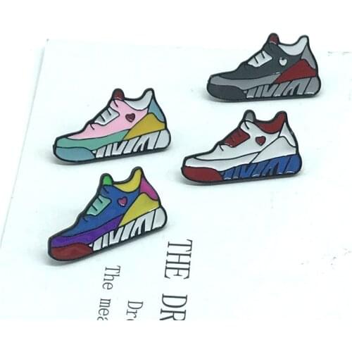 New Trendy shoes sneakers brooch trend wild color sneakers badge souvenir denim clothes backpack pendant jewelry gift