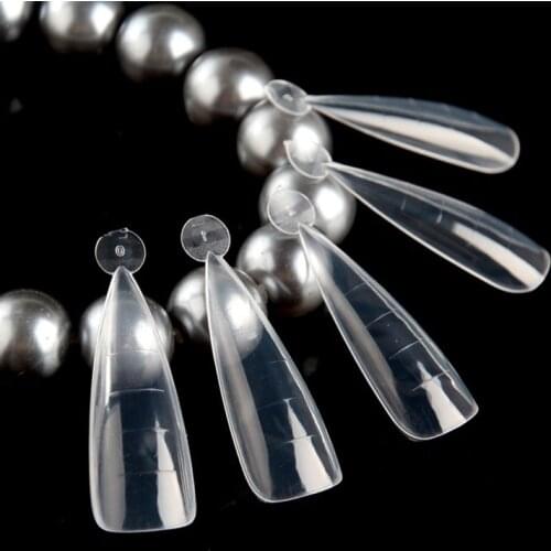 Straight Dual Forms Poly Nail Art UV Builder Gel Nails Decoration Fingernail Extension 120pcs/set Stilettos Full Cover Shape New