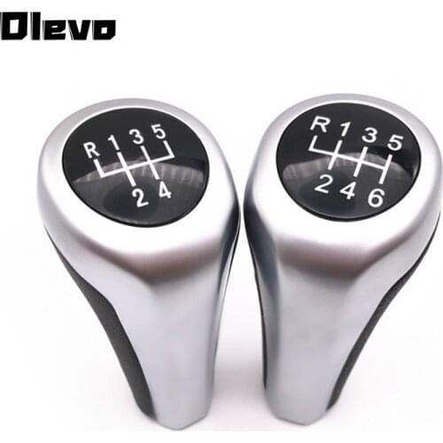MT Gear Shift Knob for BMW E46 E53 E60 E61 E63 E65 E81 E82 E83 E87 E90 E91 E92 1 3 5 6 Series X1 X3 X5 Pen Arm Ball Matte Silver
