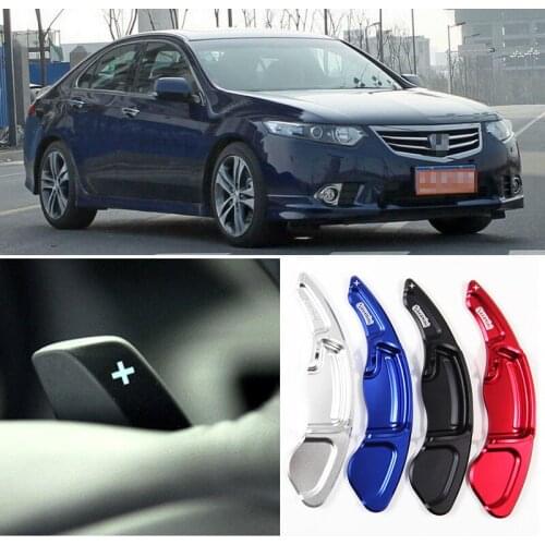 Tommia 2pcs Steering Wheel Aluminum Shift Paddle Shifter Extension For Honda SPIRIOR 09-14 Car-styling