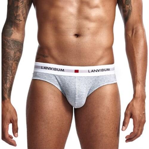 Men Underpants Mens Slip Cueca Male Panties Briefs Breathable Underpants Briefs Underwear Soft Cotton Underpants Briefs Sexy Men