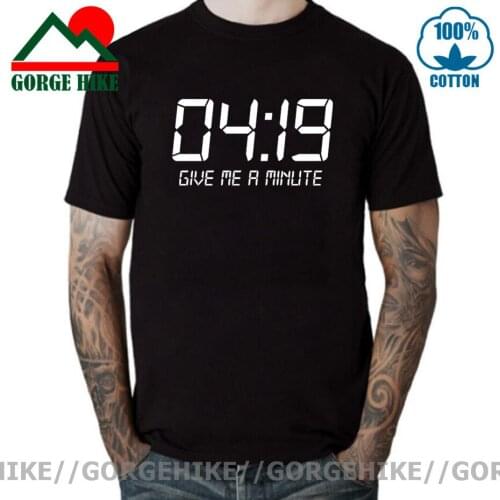 GorgeHike Comic T-Shirts for men 419 Give me a Minute T shirts Funny 420 Weed Swag Dope T-shirt Mens Tee shirt Stylish Tops Tees