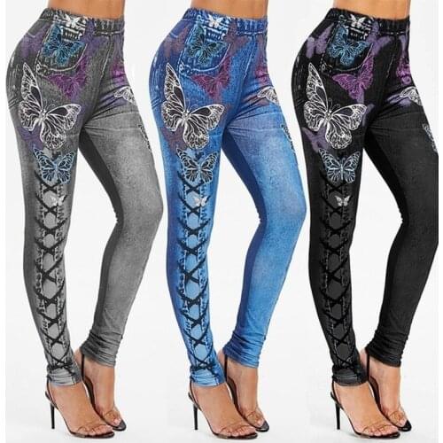 Легинсы с принтом VISIVANE China At AliExpress