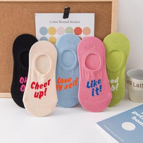 Women Silicone non-slip invisible Socks Summer Solid Color Mesh Ankle Boat Socks Female Cotton Slipper No show Sox for Girls