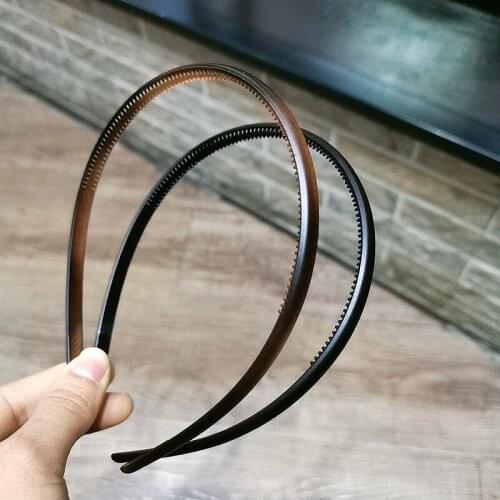 Haimeikang Fashion Hair Hoop Headwear For Women Vintage Bezel Headband Toothed Non-slip Elastic Hair Bands Hair Accessories
