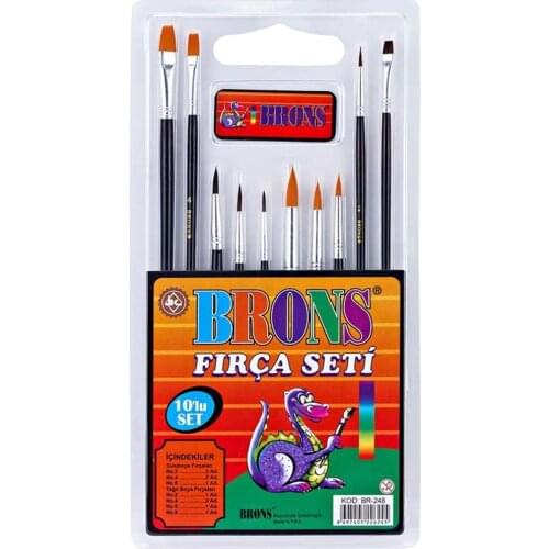 10 Pcs/pack Paint Brushes Set Painting Art Brush for Acrylic Oil Watercolor Artist Professional Painting Kits