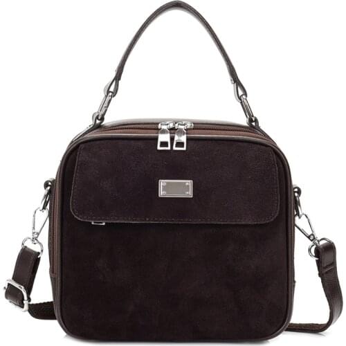 2020 Luxury Women Suede Leather Handbags Soft Large Capacity Casual Tote Bag High Quality Female Leather Shoulder Bag Female Sac