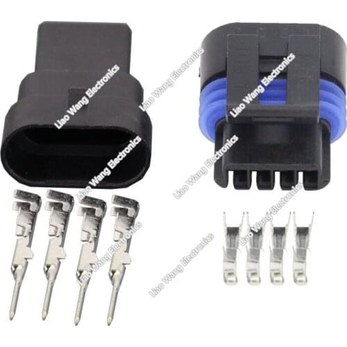 4 pin female and male Automotive connector DJ7041Y-1.5-11/21 with pins waterproof connector