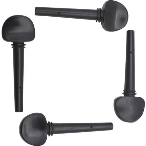 High Quality 4pcs 4/4 Cello Tuning Accessory Part Kit Ebony Cello Peg Musical Instruments Tool