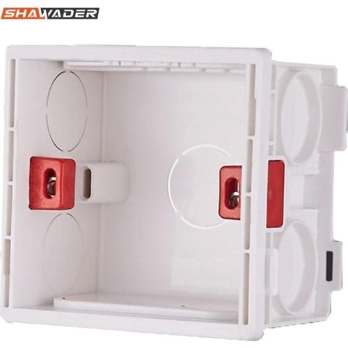 86 Switch Box Wall Mount Rectangle Handy Electrical Mounting Boxes Secret Stash Conduit PC Flame Retardant Material