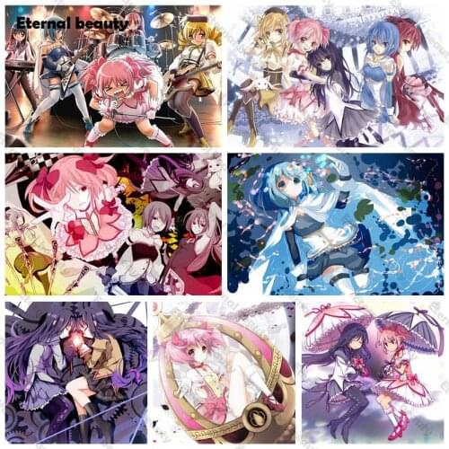 5D Embroidery Diamond Picture Home Decoration Full Drill Painting Cross Stitch Wall Art Stickers for Living Room Handmade Gifts